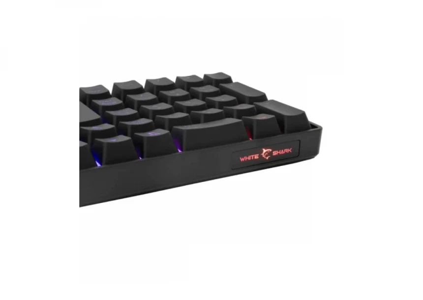 Tastatura White Shark GLADIUS Full Layout/Membranska/RGB/US/Crna